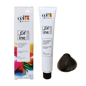 رنگ مو گلباران مدل shine شماره 5.1 حجم 100 میلی لیتر رنگ قهوه ای خاکستری روشن