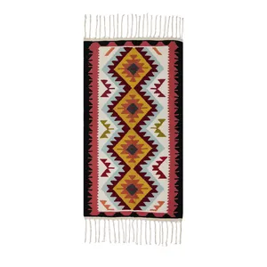 گلیم دستبافت یک متری مدل باکویی کد 22