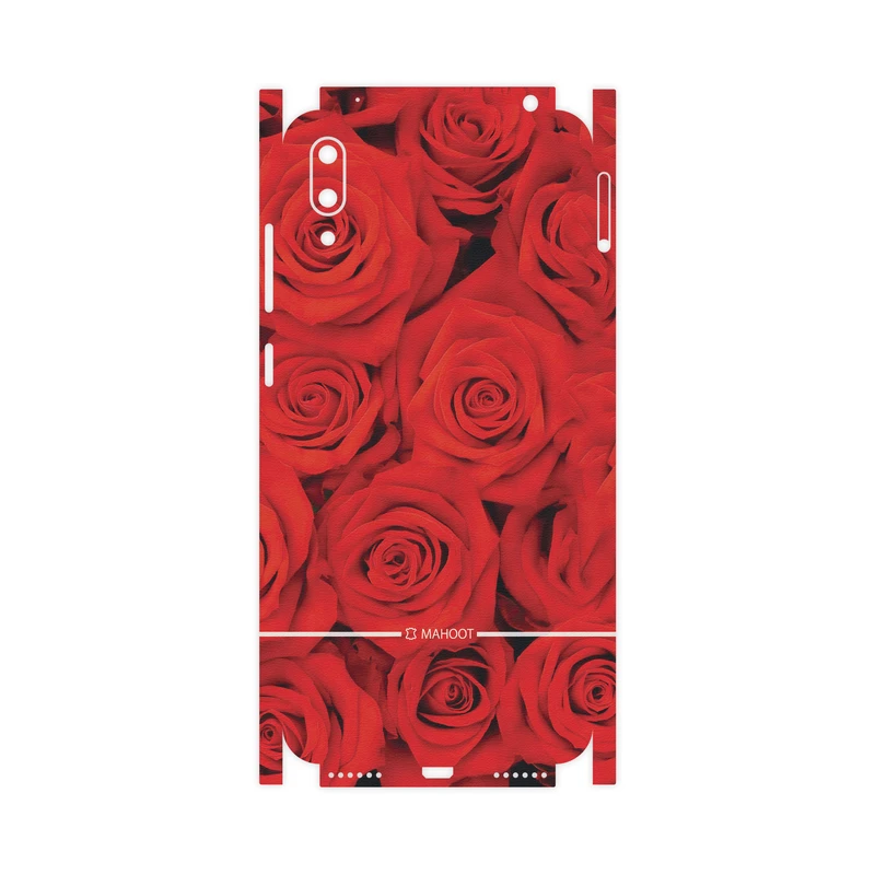 برچسب پوششی ماهوت مدل Red-Flower-FullSkin مناسب برای گوشی موبایل هوآوی Y7 Pro 2019