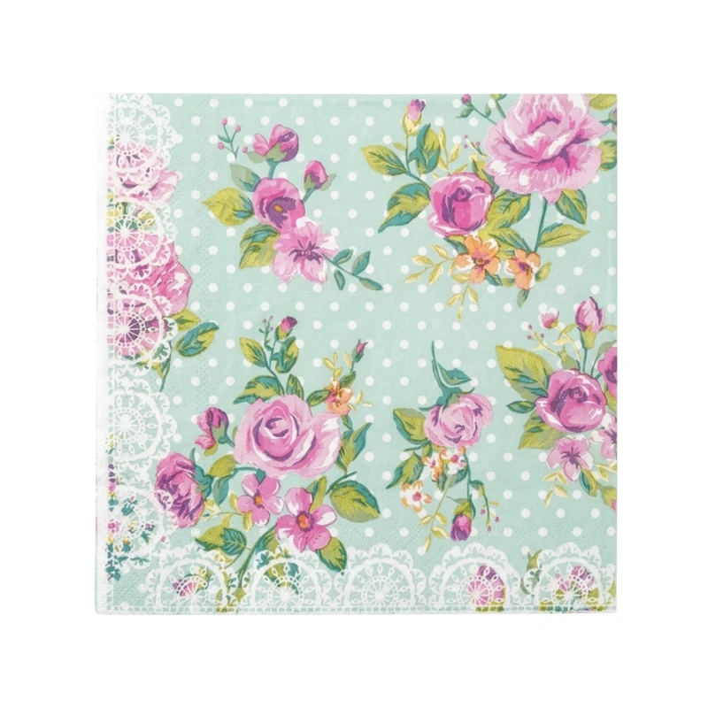 دستمال سفره مدل Rosy Rose بسته 20 عددی