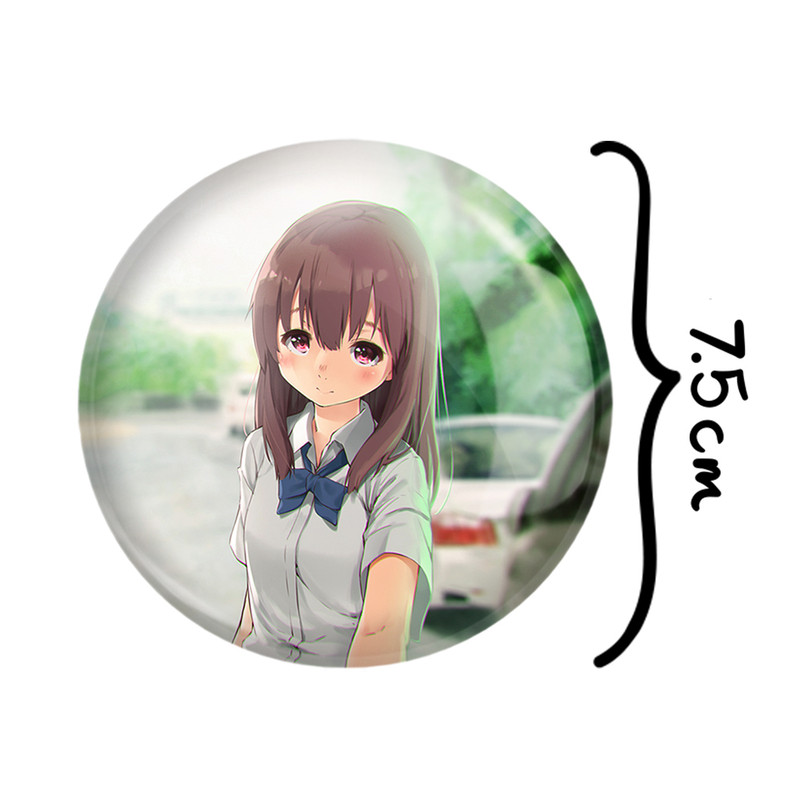 آینه جیبی خندالو طرح شوکو نیشیمیا انیمه سایلنت ویس A Silent Voice مدل تاشو کد 15776