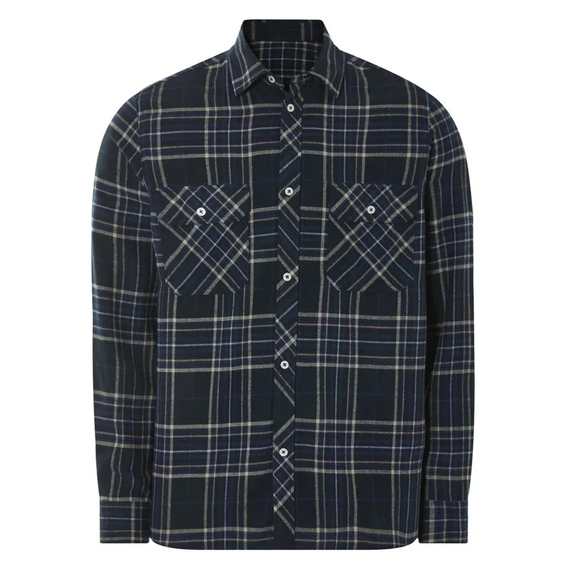 پیراهن آستین بلند یقه برگردان مردانه مدل 20268868