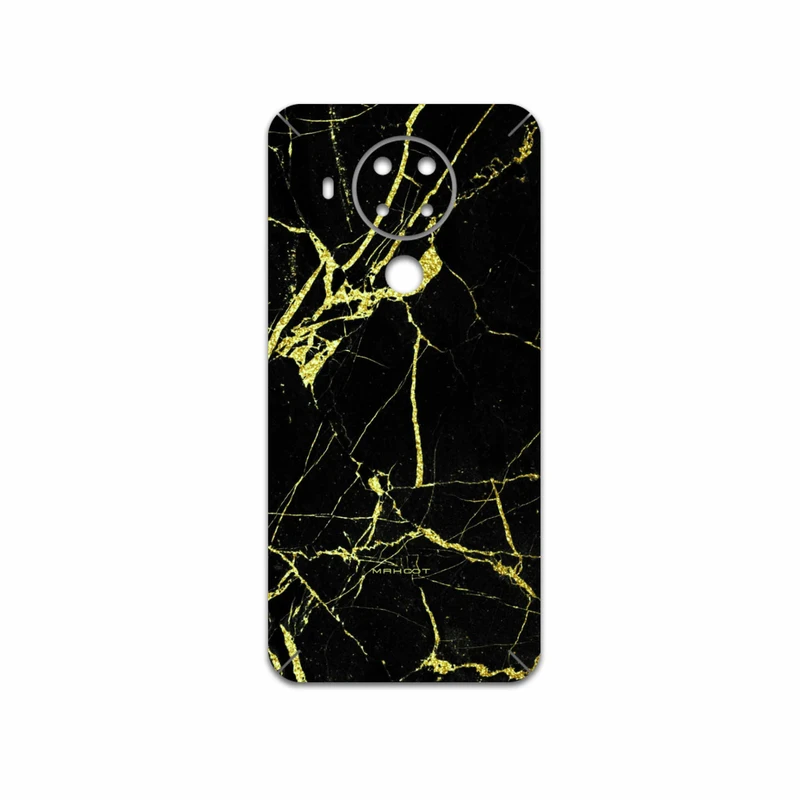 برچسب پوششی ماهوت مدل Graphite-Gold-Marble مناسب برای گوشی موبایل نوکیا 5.4