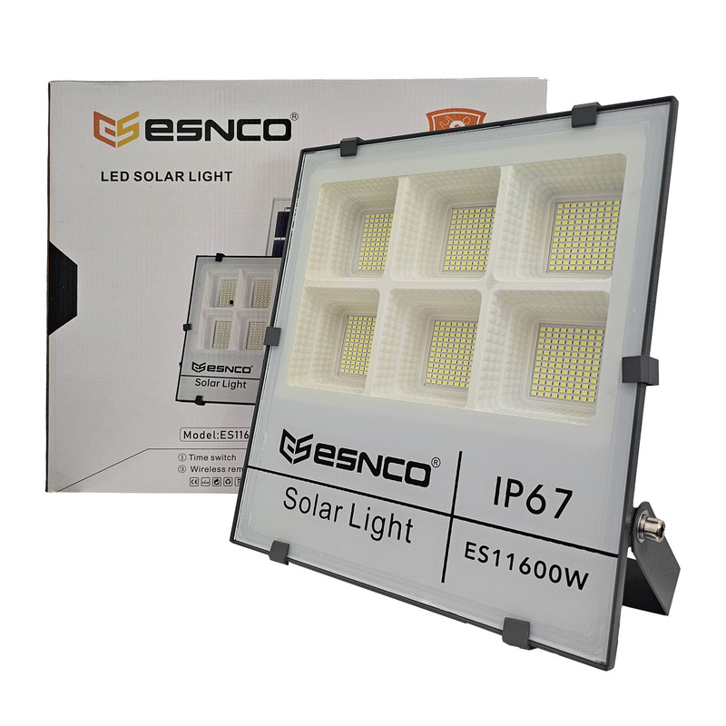 پروژکتور ال ای دی خورشیدی اسنکو مدل ES11600W ظرفیت 600 وات پروژکتور ال ای دی خورشیدی اسنکو مدل ES11600W ظرفیت 600 وات