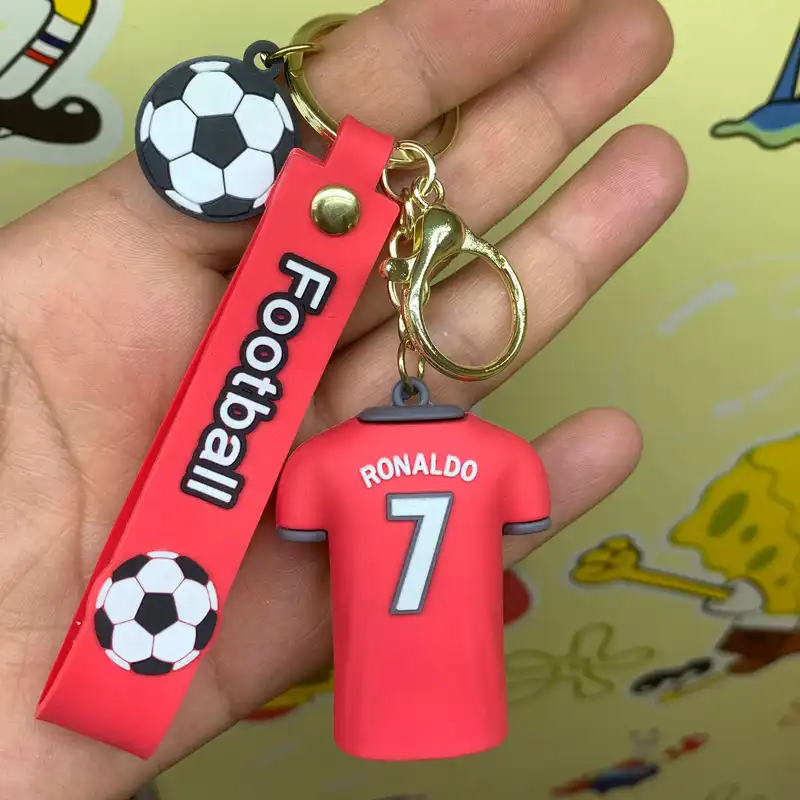 جاکلیدی مدل سیلیکونی طرح رونالدو با لباس تیم ملی پرتغال