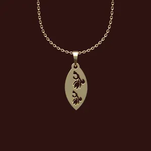 گردنبند طلا 18 عیار زنانه مدوپد مدل هندسی کد X2-1-1208