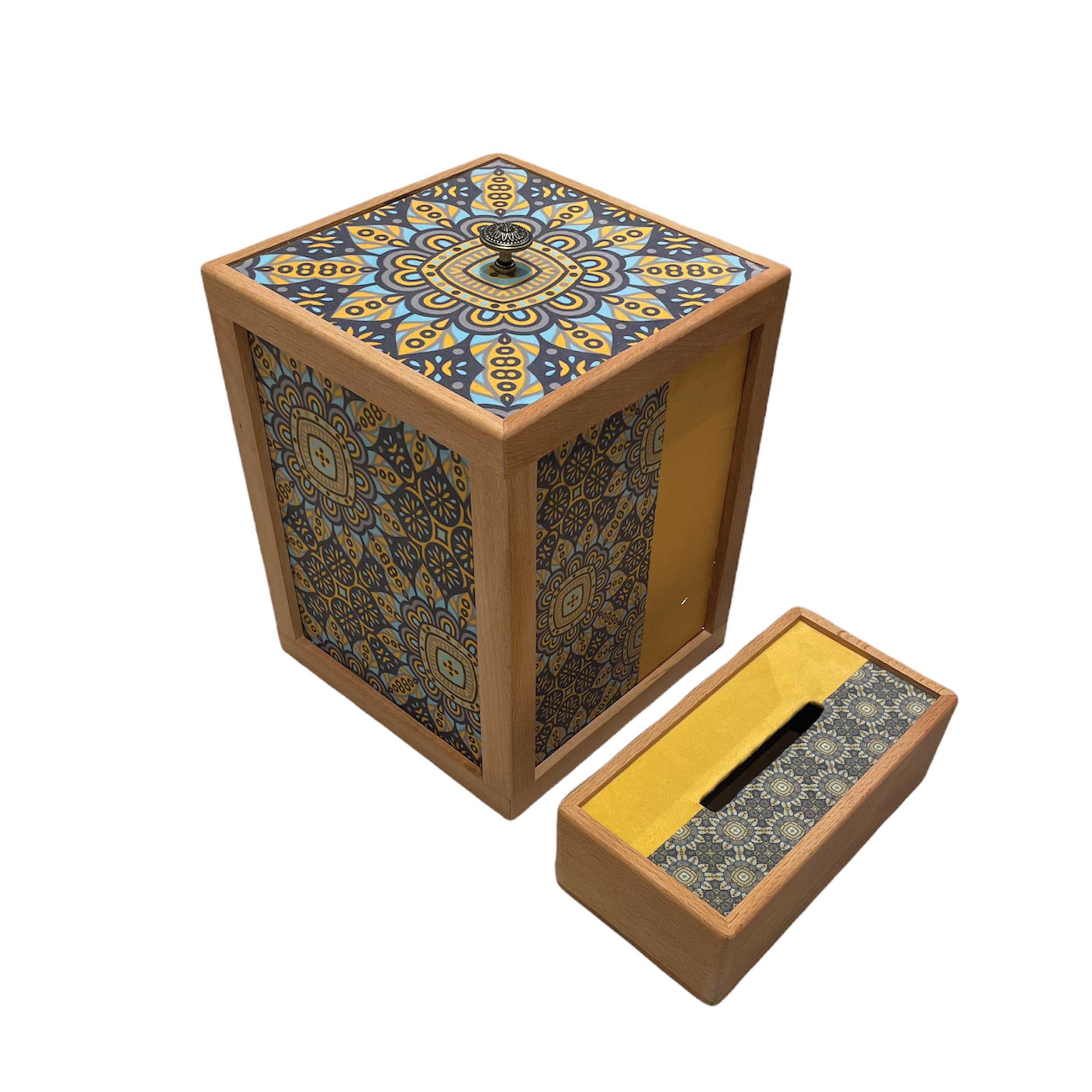 راهنمای خرید اینترنتی ست سطل و جای دستمال کاغذی مدل z-15