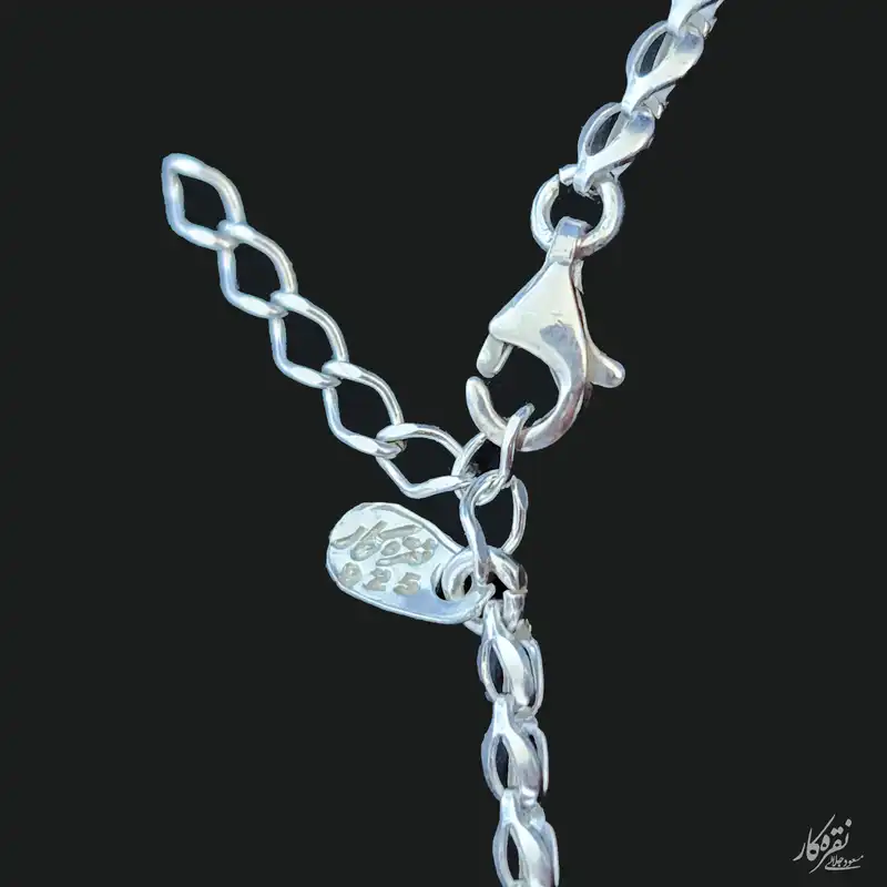 دستبند نقره زنانه مسعود جلالی نقره کار مدل 30605