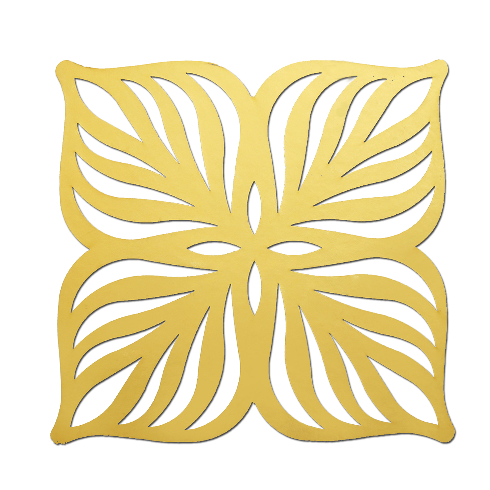 زیر بشقابی  طرح پروانه مدل 4121GN بسته 4 عددی