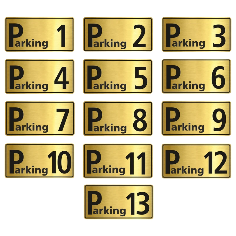 تابلو راهنما طرح پارکینگ مدل GNG613 مجموعه 13 عددی