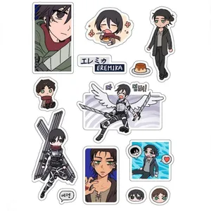 استیکر لپ تاپ طرح انیمه کد 2 مجموعه 13عددی