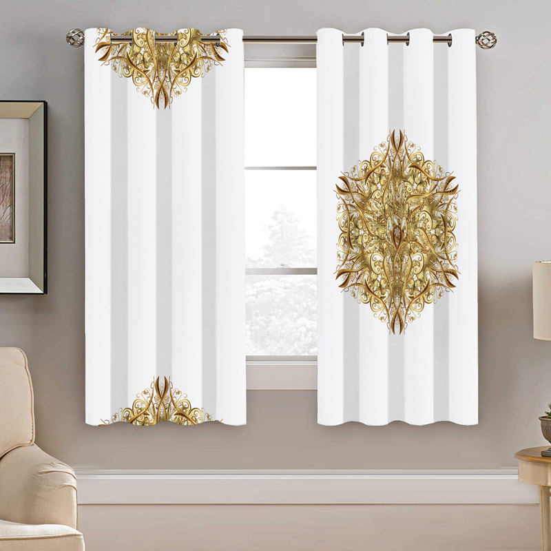 پرده نیروانا طرح سنتی مدل هازان کد 8725 سایز 140×200 سانتی متر