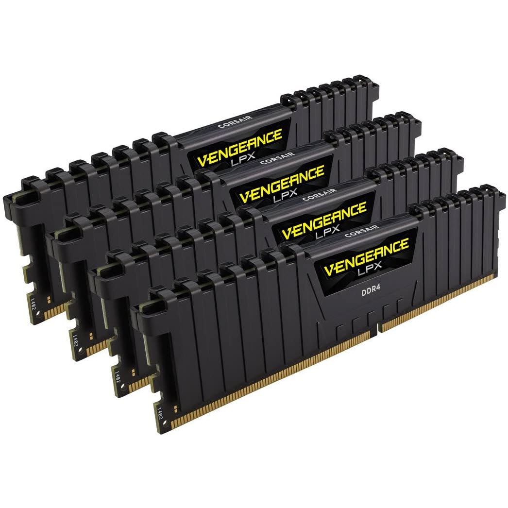 رم دسکتاپ DDR4 چهار کاناله 2400 مگاهرتز CL14 کورسیر مدل Vengeance LPX ظرفیت 64 گیگابایت