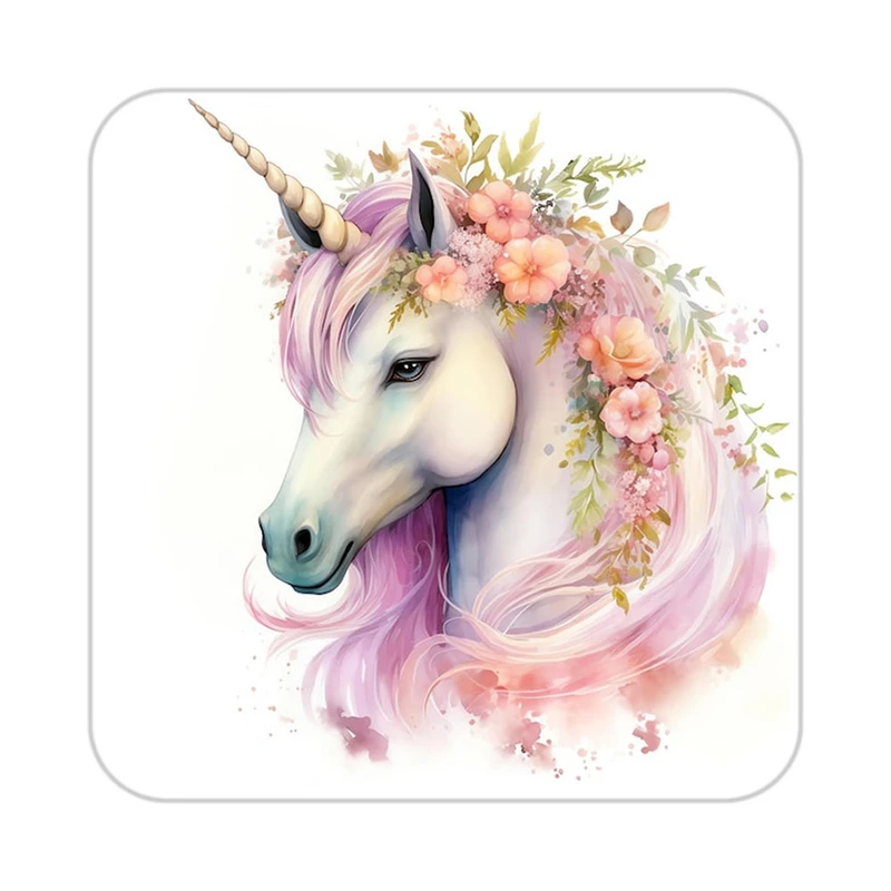 زیر لیوانی کاکتی طرح اسب تک شاخ و یونیکورن مدل mp29324