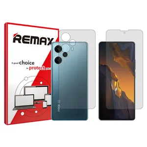 Remax brand shockproof Hydrogel screen protector glass for Xiaomi Poco F5 along with the back protector