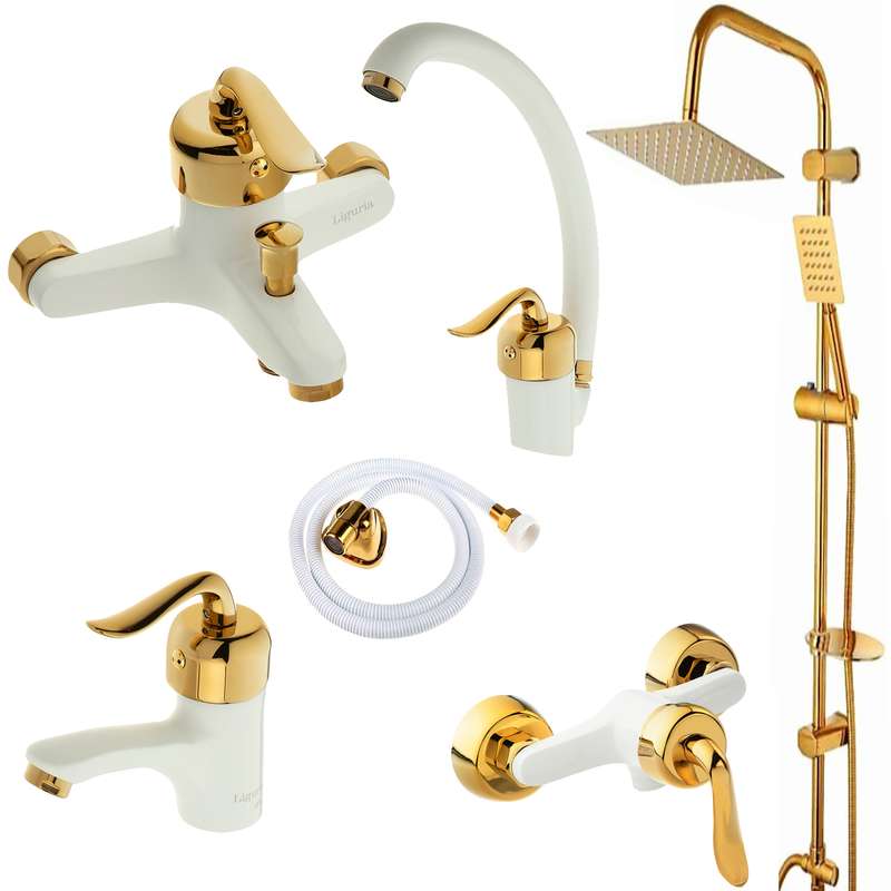 ست شیرآلات لیگوریا مدل 1305 مجموعه 6 عددی