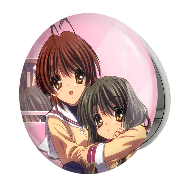 آینه جیبی خندالو طرح فوکو ناگیسا انیمه کلند Clenned مدل تاشو کد 22406 