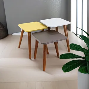 میز عسلی مدل لاین 322 کد 66 مجموعه سه عددی