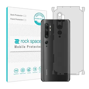 Transparent Rockspace HyGEL model phone back protector suitable for Xiaomi Mi Note 10 Pro mobile phone