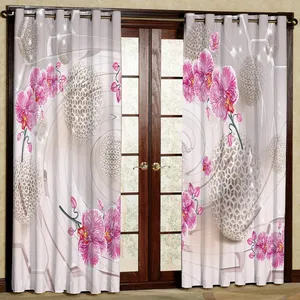  پرده مدل گل دار مخمل پانچی کد 1342 سایز 140x280 سانتی متر