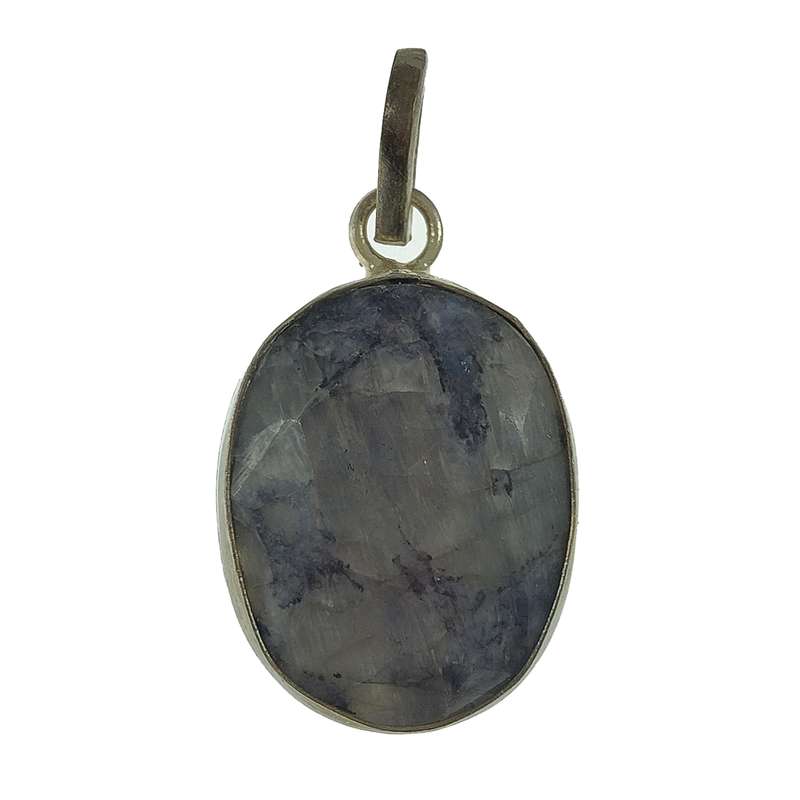 آویز گردنبند نقره زنانه سلین کالا مدل یاقوت کبود کد 1010