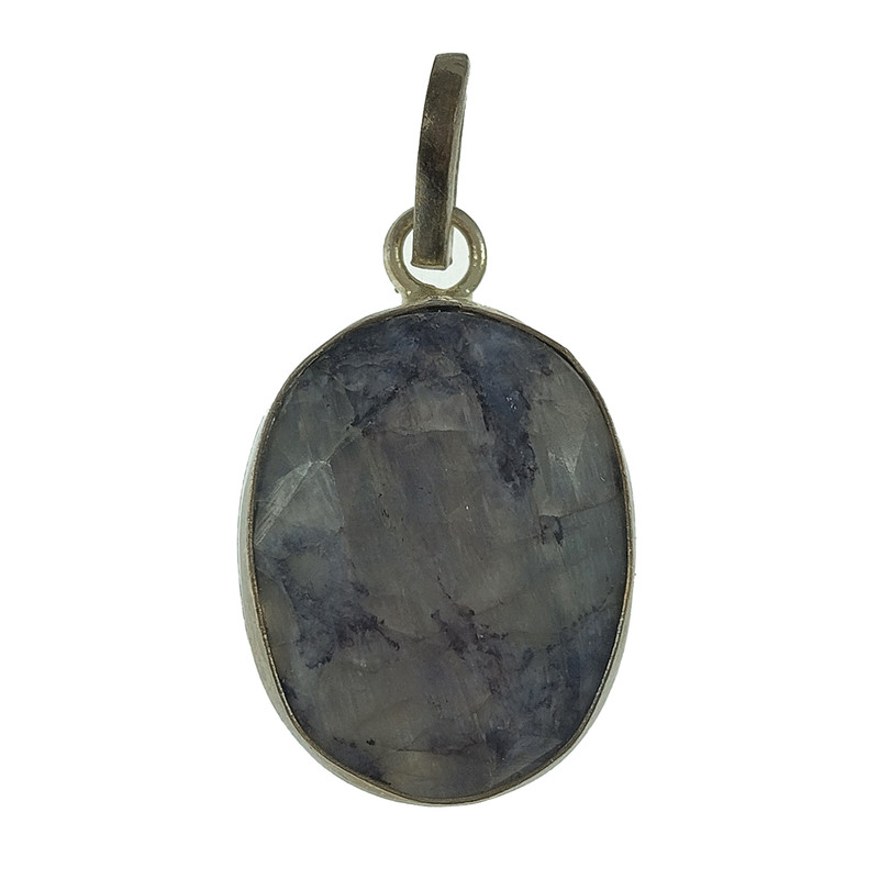 آویز گردنبند نقره زنانه سلین کالا مدل یاقوت کبود کد 1010