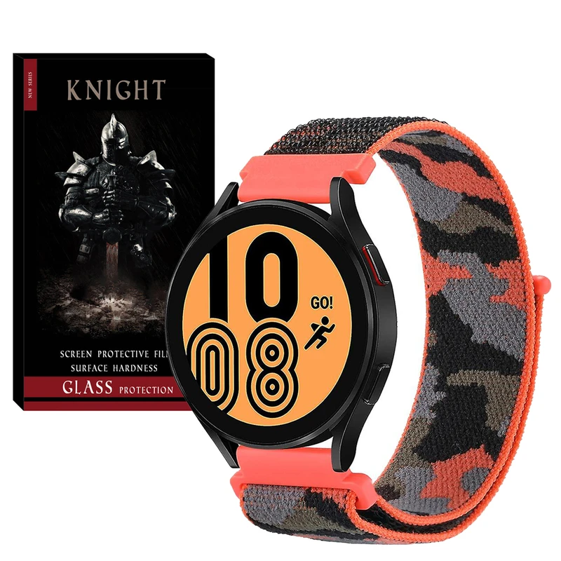 بند نایت مدل Nylon-Army-KT-TW مناسب برای ساعت هوشمند سامسونگ Galaxy Gear S3 / Galaxy Watch 3 45mm / Watch 46mm / S3 Frontier / S3 Classic Gear 2 R380 / Neo R381 / Live 382