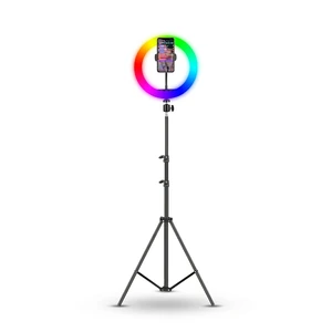 رینگ لایت مدل mj26-rgb به همراه پایه
