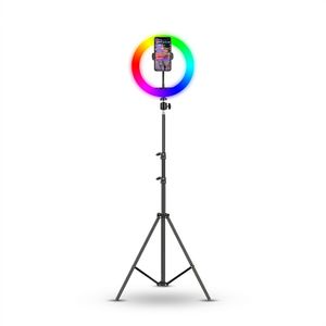 رینگ لایت مدل MJ26-RGB به همراه پایه