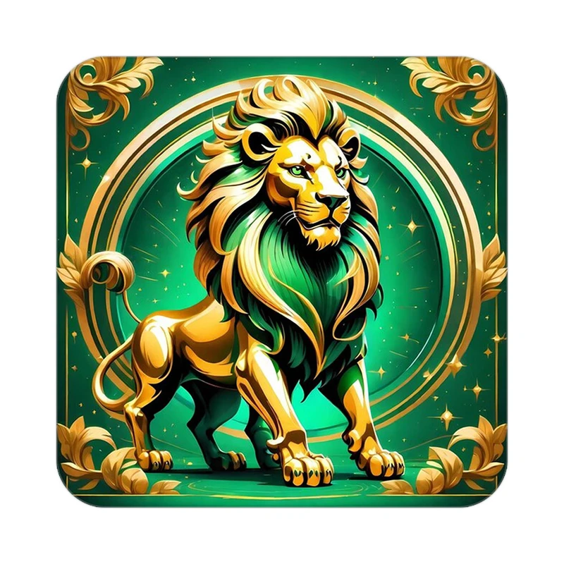 زیر لیوانی کاکتی طرح شیر مدل mp24389