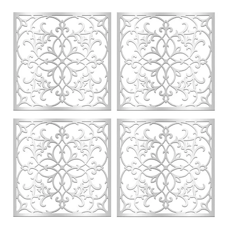 تایل سقفی مدل ارتمیس کد 10 سایز 60x60 سانتی متر مجموعه 4 عددی