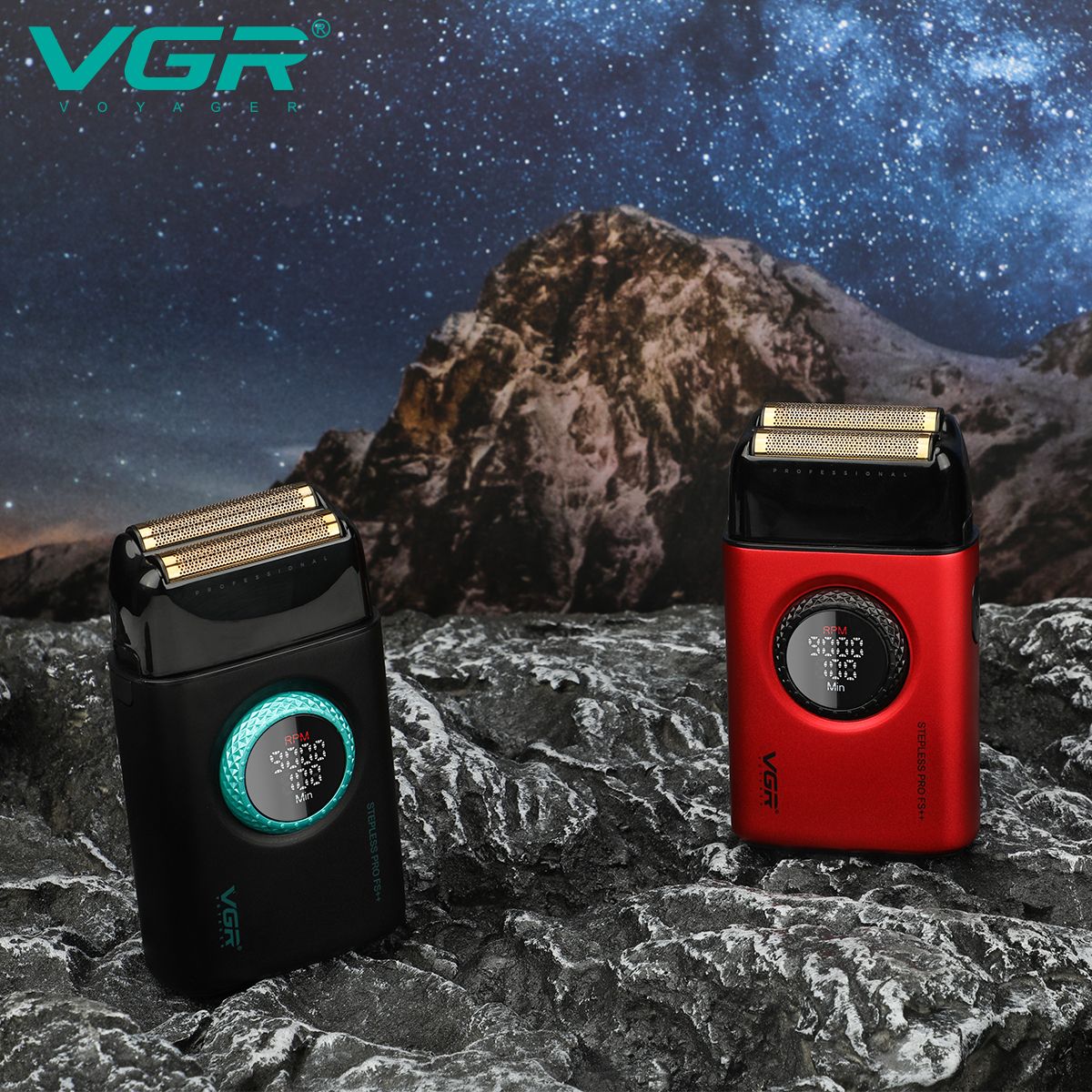 ماشین اصلاح موی صورت شارژی وی جی ار مدل V-377 -  - 7