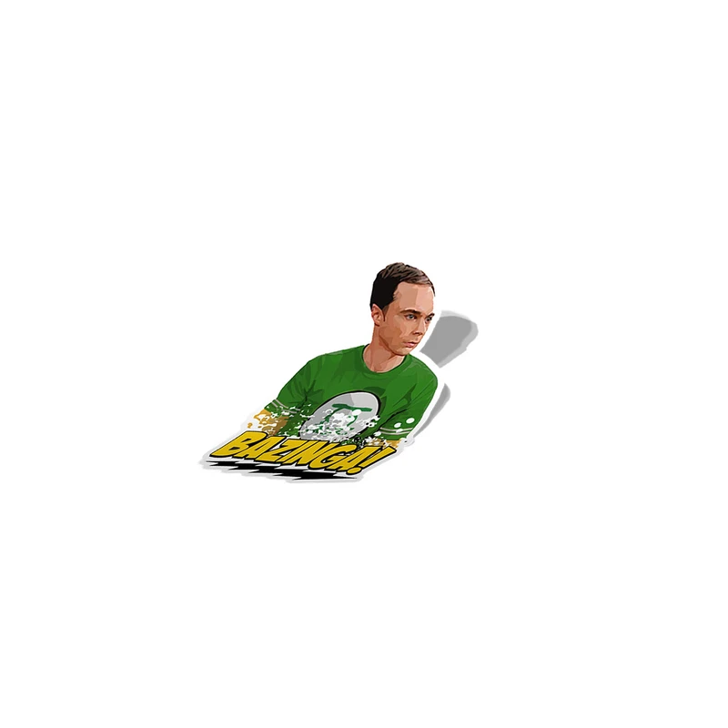 استیکر تزئینی موبایل و تبلت لولو مدل BAZINGA شلدن سریال BIG BANG THEORY کد 247