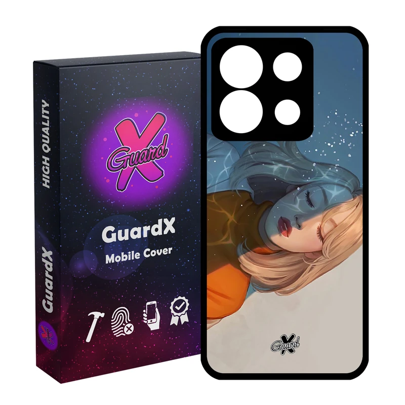 کاور گارد ایکس طرح Girl مدل Glass10013 مناسب برای گوشی موبایل شیائومی Redmi Note 13 5G