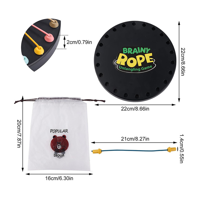 بازی فکری مدل گره طناب طرح Rope کد 6688-23