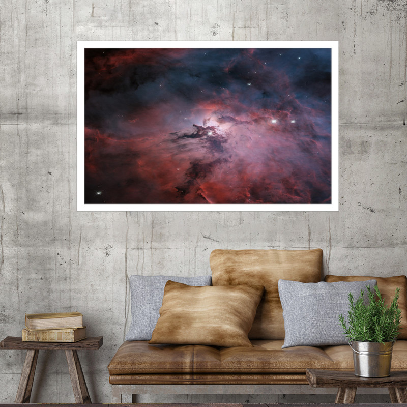 تابلو نوری بکلیت طرح فضا سحابی مرداب مدل W-MO1722