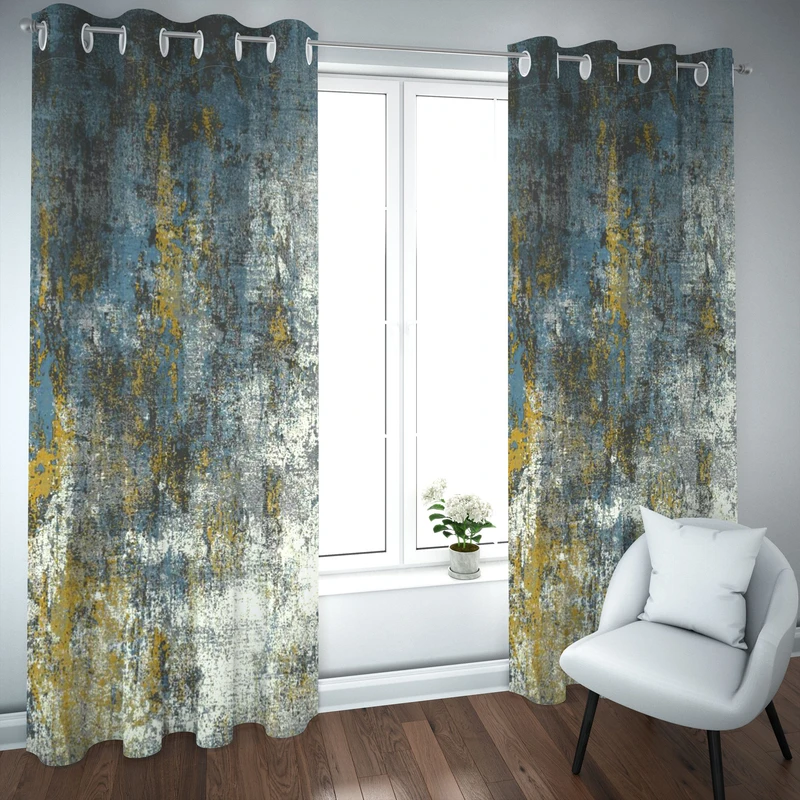 پرده مدل چاپی هازان سایز 300×150 سانتی متر 