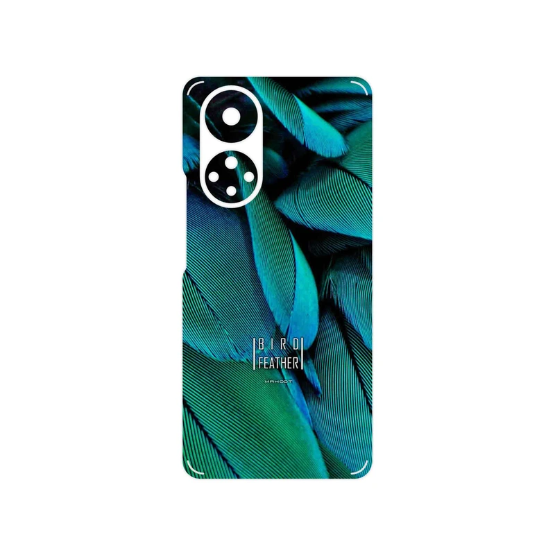 برچسب پوششی ماهوت مدل Green Feather مناسب برای گوشی موبایل آنر 50