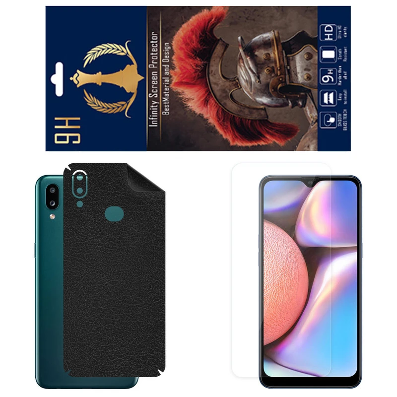 برچسب پوششی اینفینیتی مدل CH مناسب برای گوشی موبایل سامسونگ Galaxy M01S به همراه محافظ صفحه نمایش