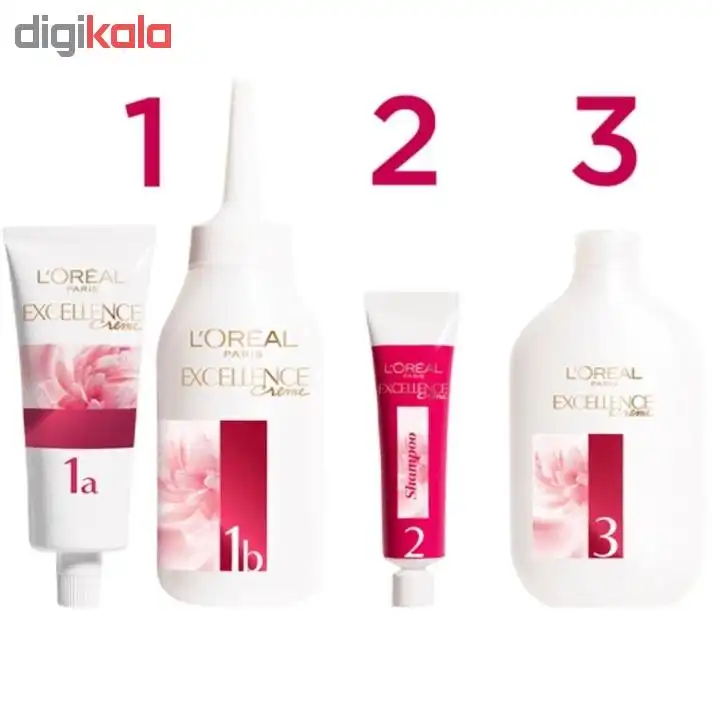 کیت رنگ مو لورآل سری excellence شماره 7.11 حجم 48 میلی لیتر رنگ بلوند خاکستری روشن