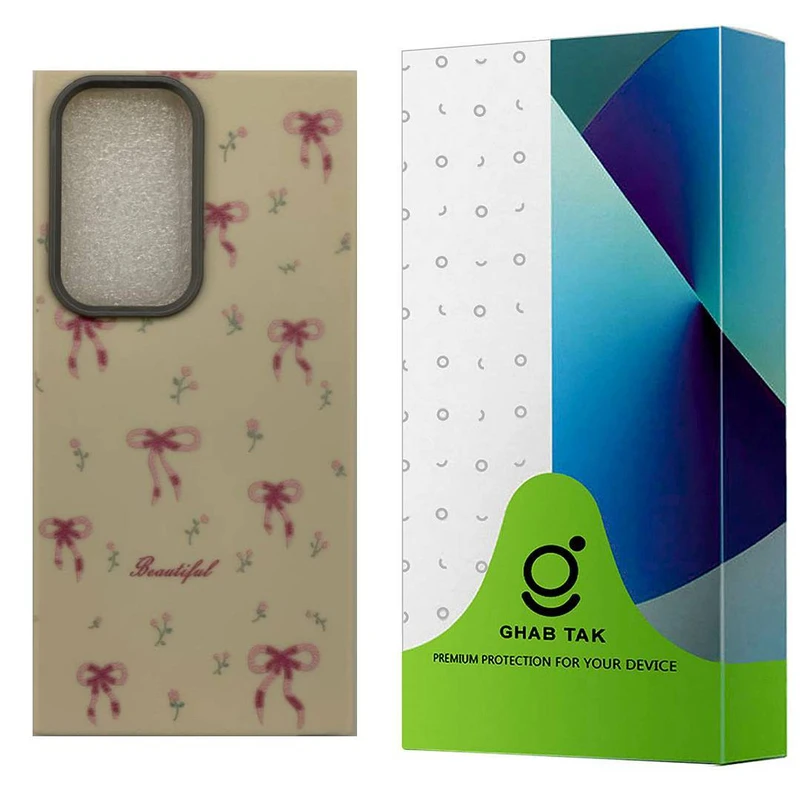 کاور قاب تک مدل پاپیون و لاله مناسب برای گوشی موبایل سامسونگ Galaxy S25 Ultra