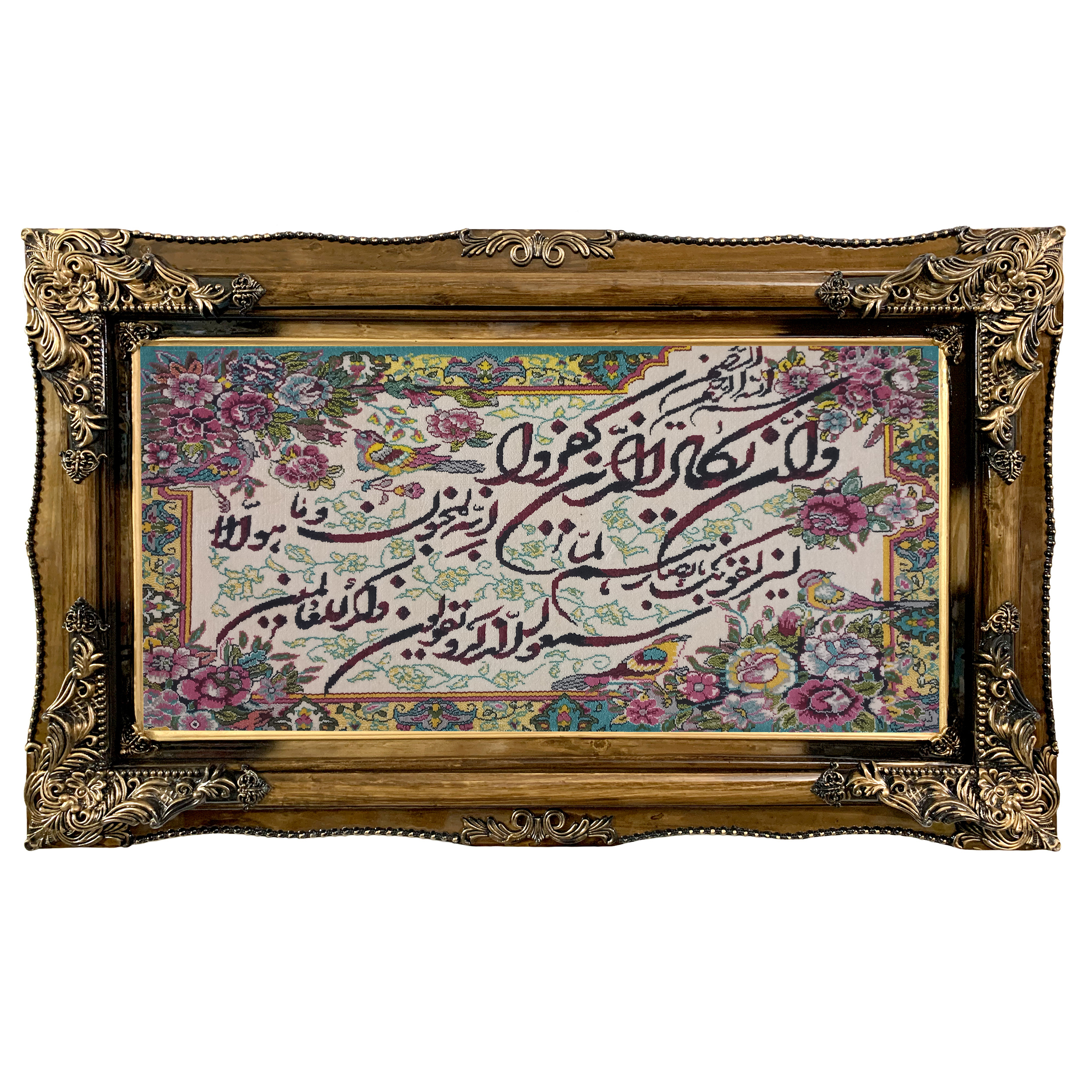 تابلو فرش ماشینی طرح دستبافت مدل وان یکاد کد 7788