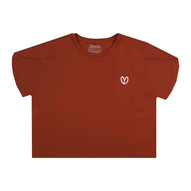 ست تاپ و شلوارک زنانه هلکاپاژ مدل قلب