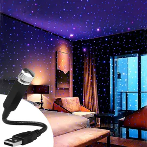 چراغ خواب مدل لیزری USB طرح کهکشانی