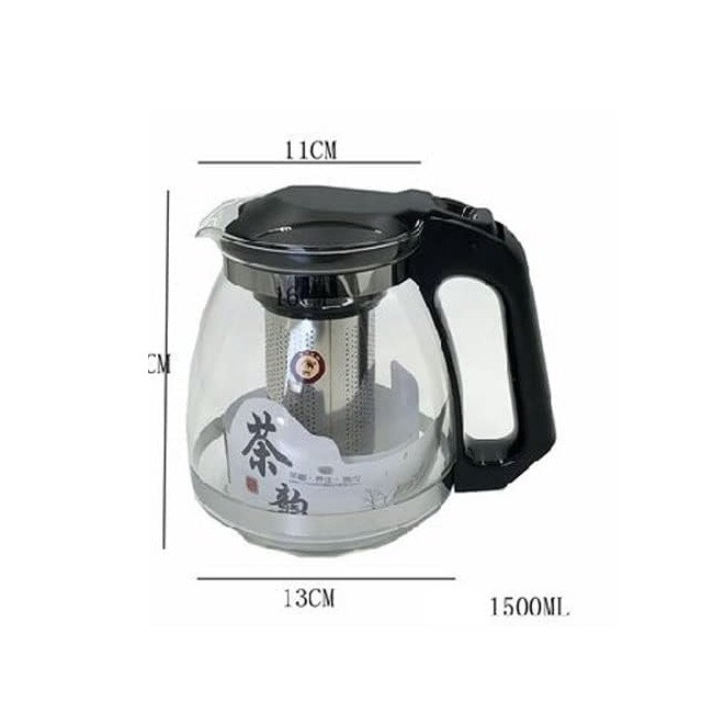 قوری یاکوت مدل دسته دار پیرکس کد 1369n