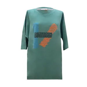 تی شرت لانگ آستین کوتاه زنانه رخک مدل روزنامه