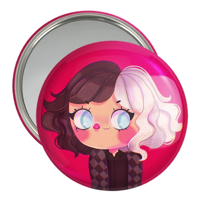 آینه جیبی خندالو مدل کروئلا Cruella  کد 10756