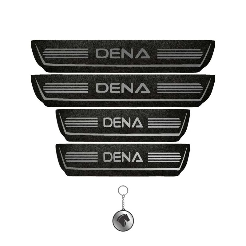 برچسب پارکابی خودرو لندمون کد LMm0041 MS مناسب برای دنا مجموعه 4 عددی به همراه جا کلیدی