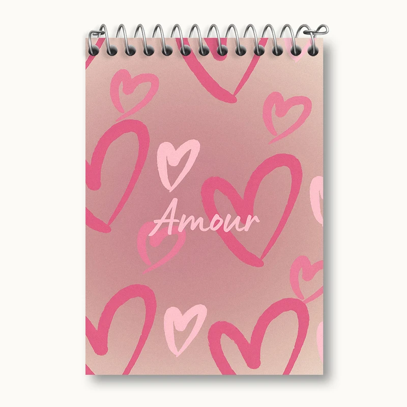 دفتر یادداشت 50 برگ خندالو طرح Amour کد N3390