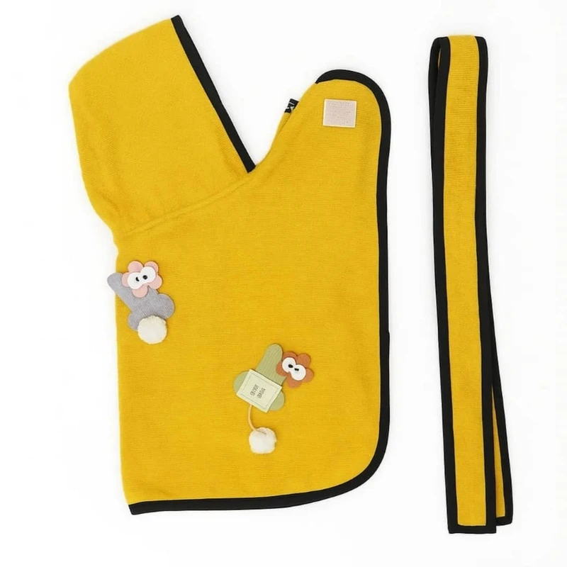 حوله سگ و گربه مدل جیب دار کد A4 سایز S